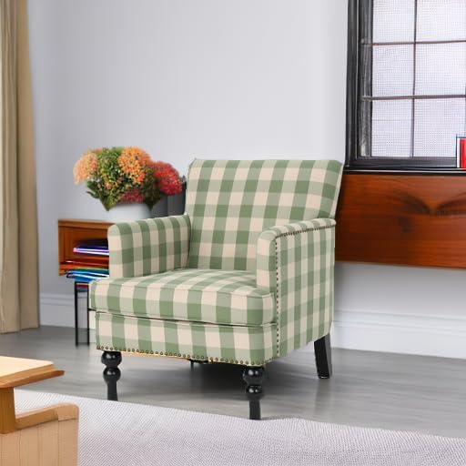 Christopher Knight Home Boaz plaid fabric club chair