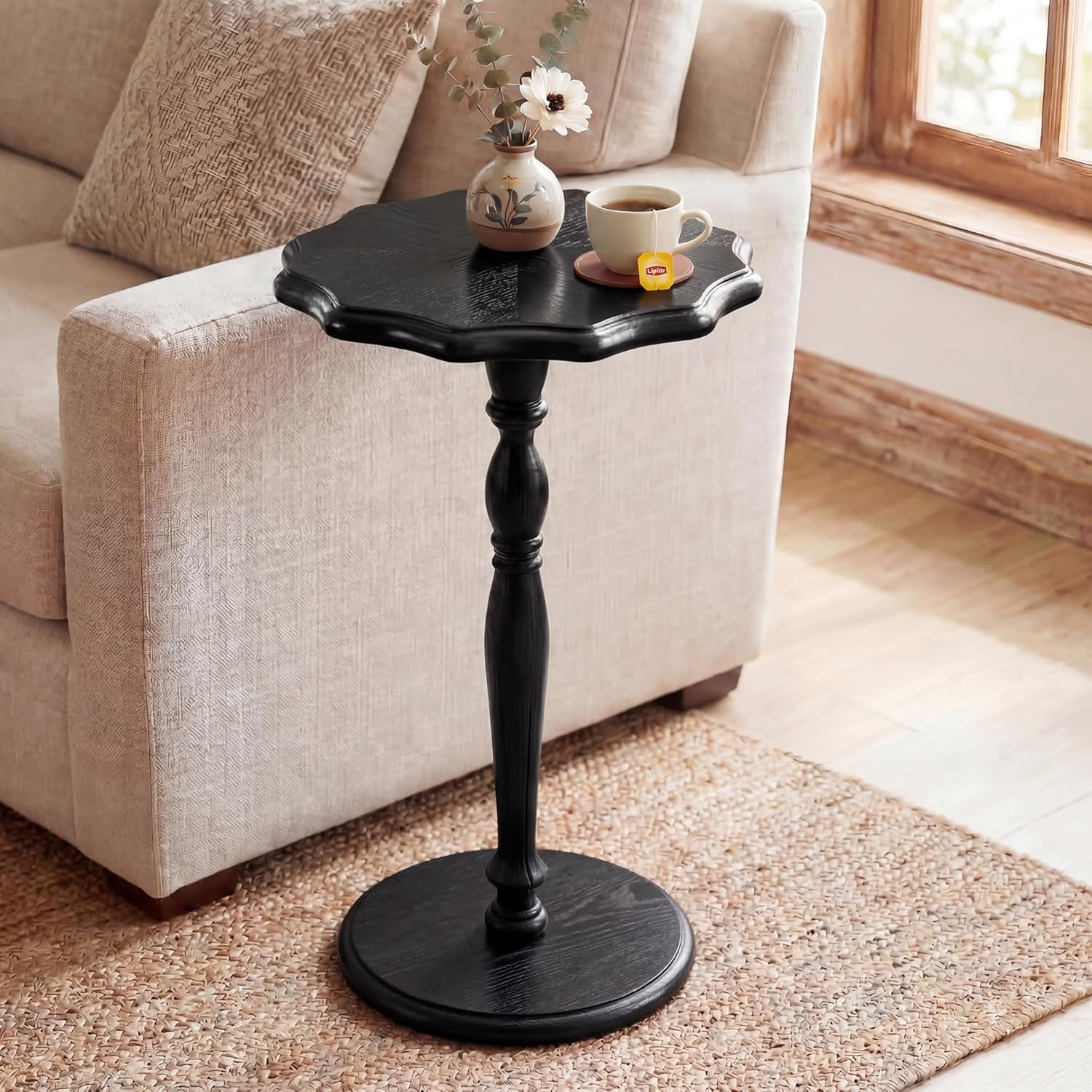 STO'SENSE black sculptural accent table
