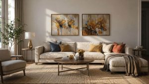 How to Style a Light Sofa with Warm, Harmonious Colors