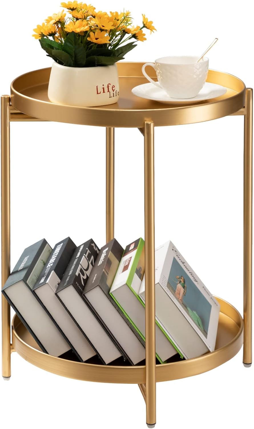 TeoKJ gold accent side table