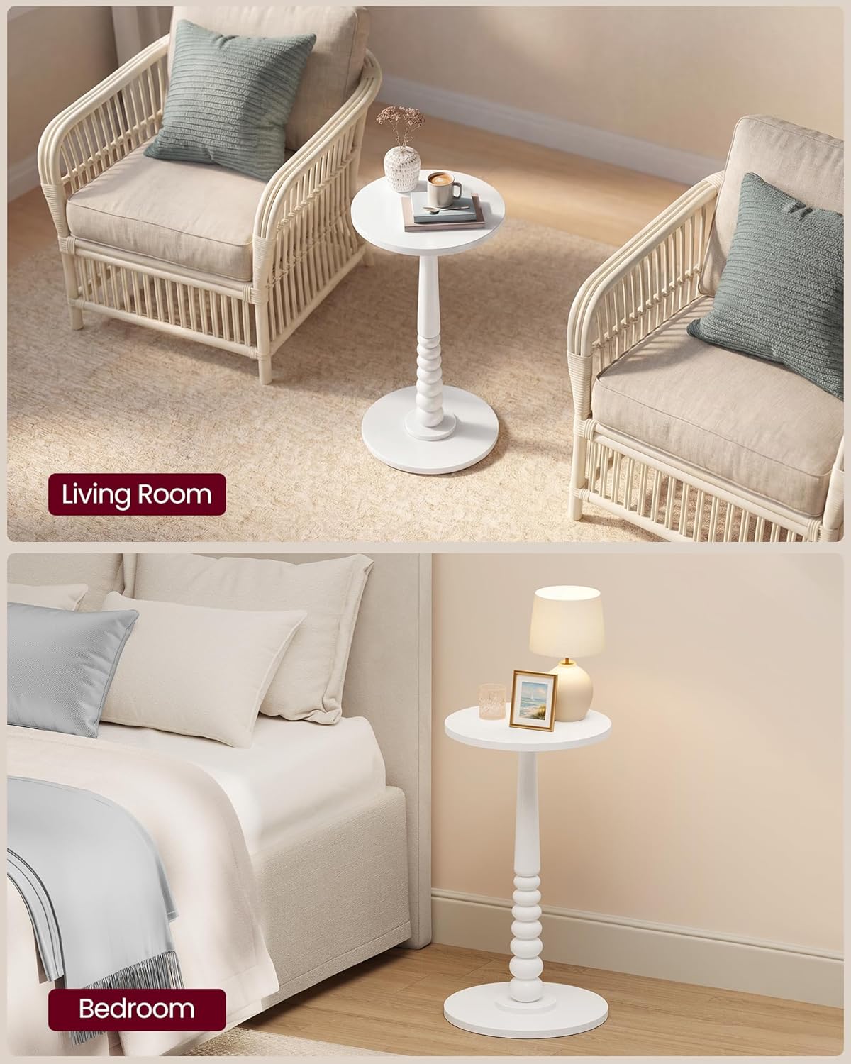 VASAGLE MARIEL small round accent table